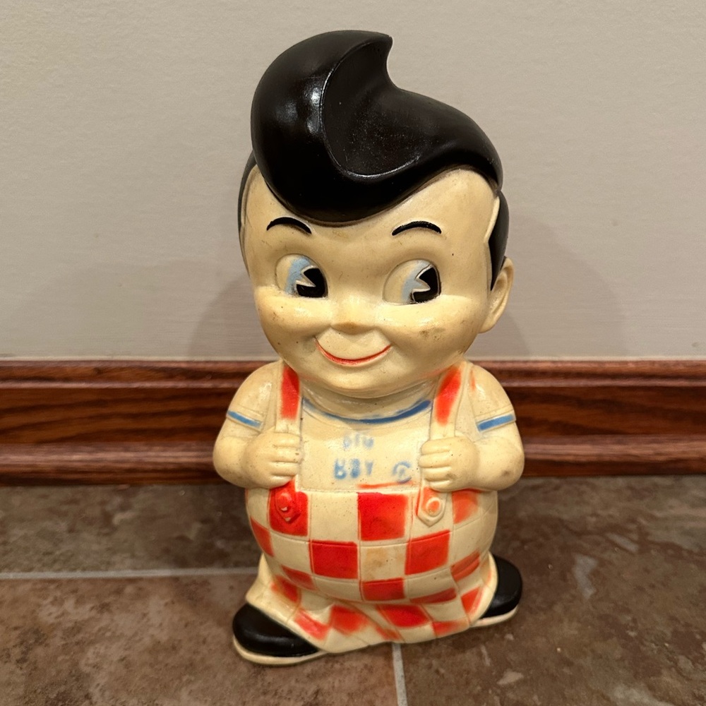 Vintage Big Boy plastic coin bank